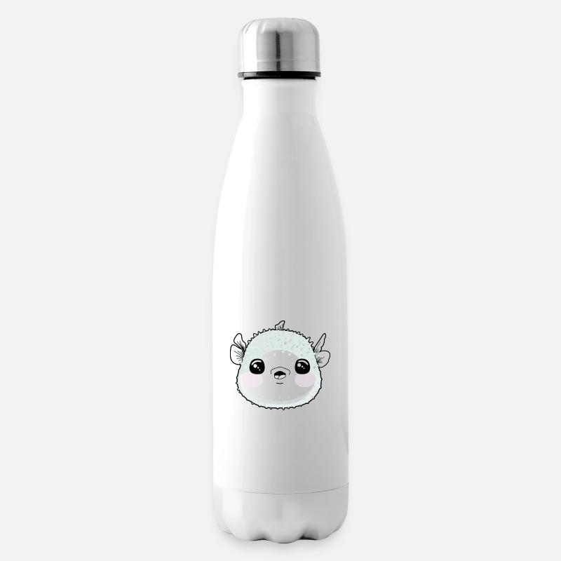 Fugu mignon poisson globe - Bouteille isotherme - blanc