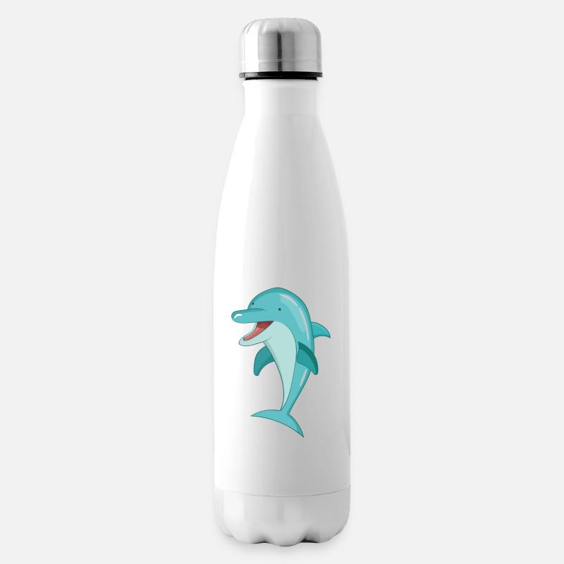 Dolphin Dolphin - Insulated Water Bottle - white