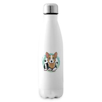Chiot -1 - Bouteille isotherme - blanc - Droite