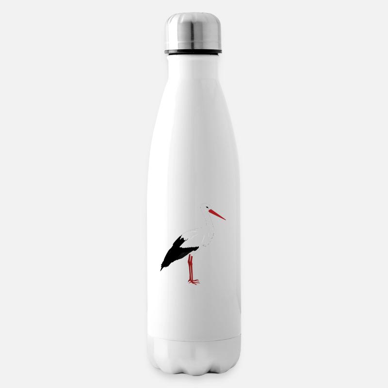 Stork stands - Insulated Water Bottle - white
