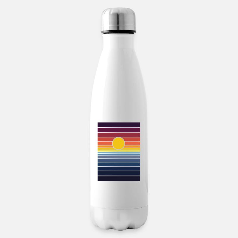 le coucher du soleil - Bouteille isotherme - blanc