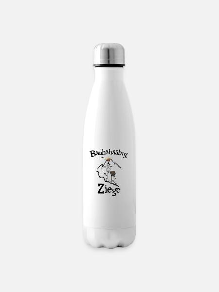 Bergziege - Isolierflasche - Weiß