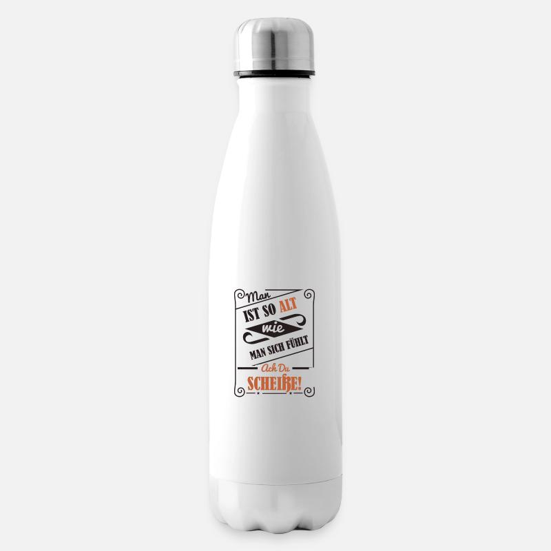 Älter werden - Isolierflasche - Weiß