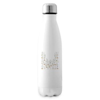 60 ans,60 Balais Anniversaire Humour - Bouteille isotherme - blanc - Droite