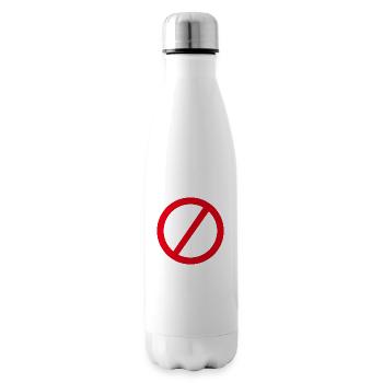 Pas de scooters autorisés anti-scootering - Bouteille isotherme - blanc - Droite