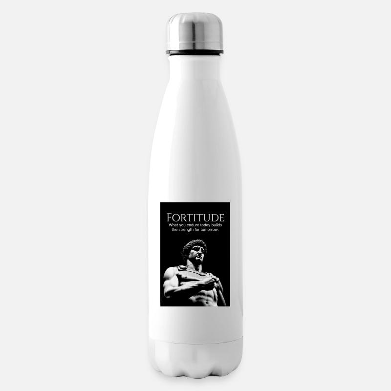 Force, force, aujourd’hui, puissance, demain. - Bouteille isotherme - blanc