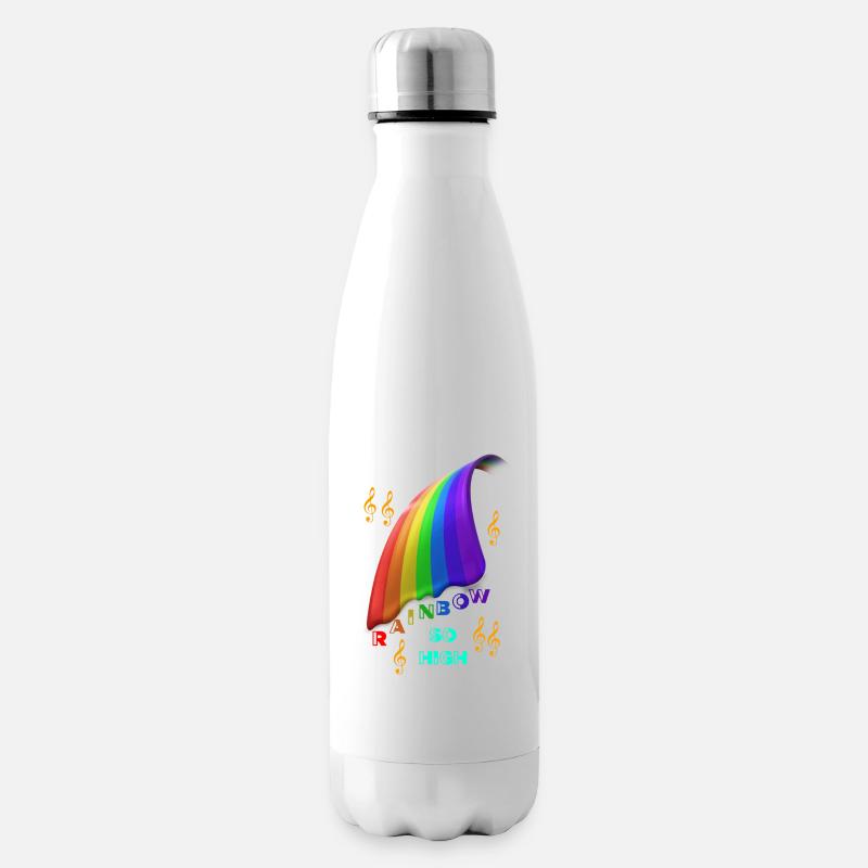 Regenbogen Regenbogen Regenbogen Regenbogen - Isolierflasche - Weiß
