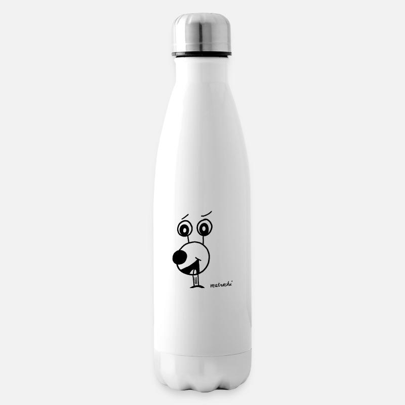 Matrechi ein Freund der guter Laune ist - Isolierflasche - Weiß