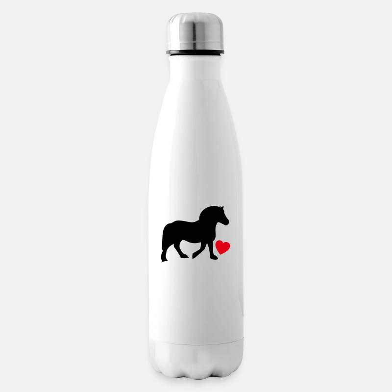Fjordpferd - Isolierflasche - Weiß