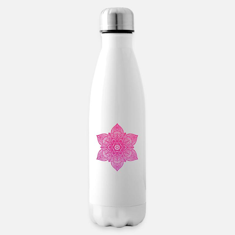 Mandala - Insulated Water Bottle - white
