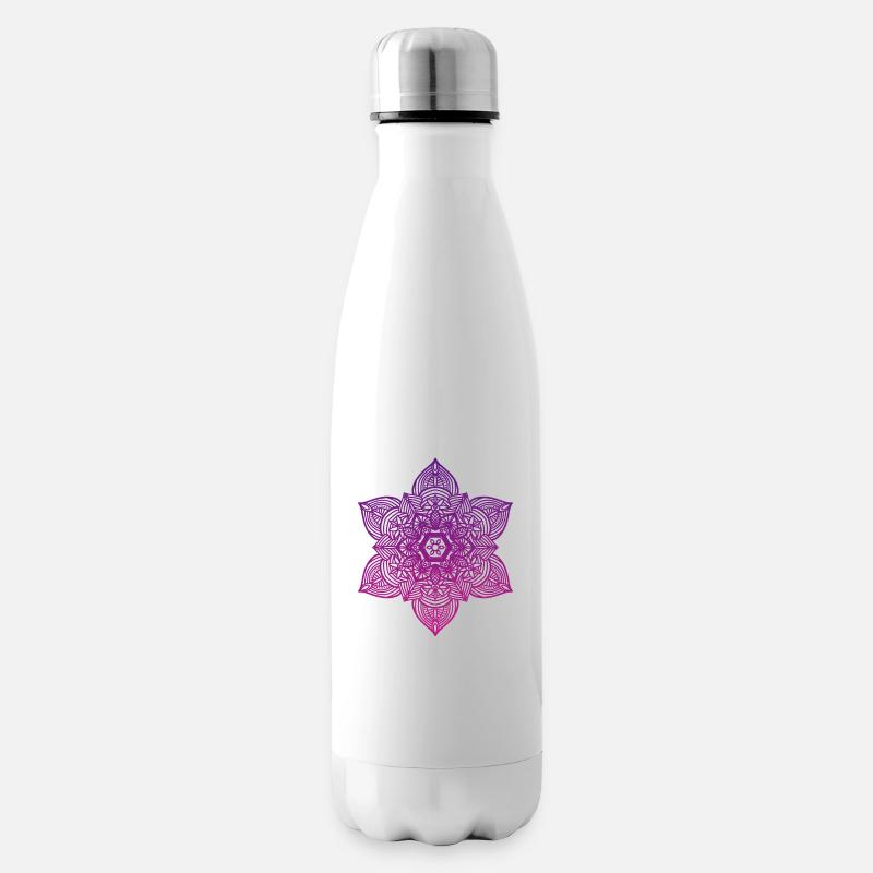 Mandala - Insulated Water Bottle - white