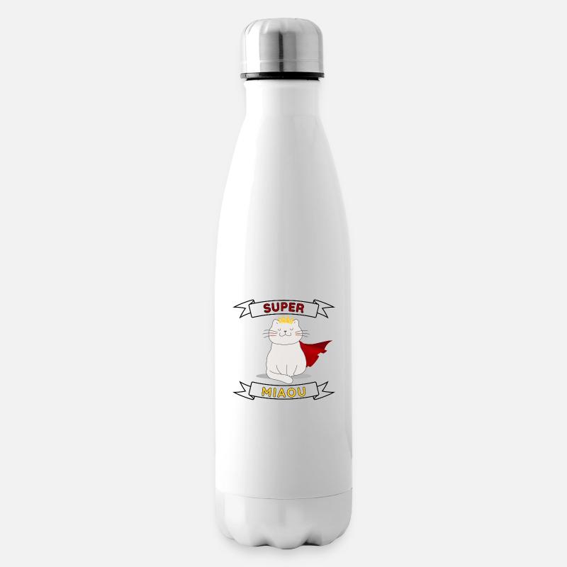 Super Miaou - Bouteille isotherme - blanc