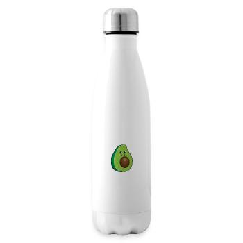 Avocado Avo Partner Couple Friends - Gift Idea - Insulated Water Bottle - white - Right