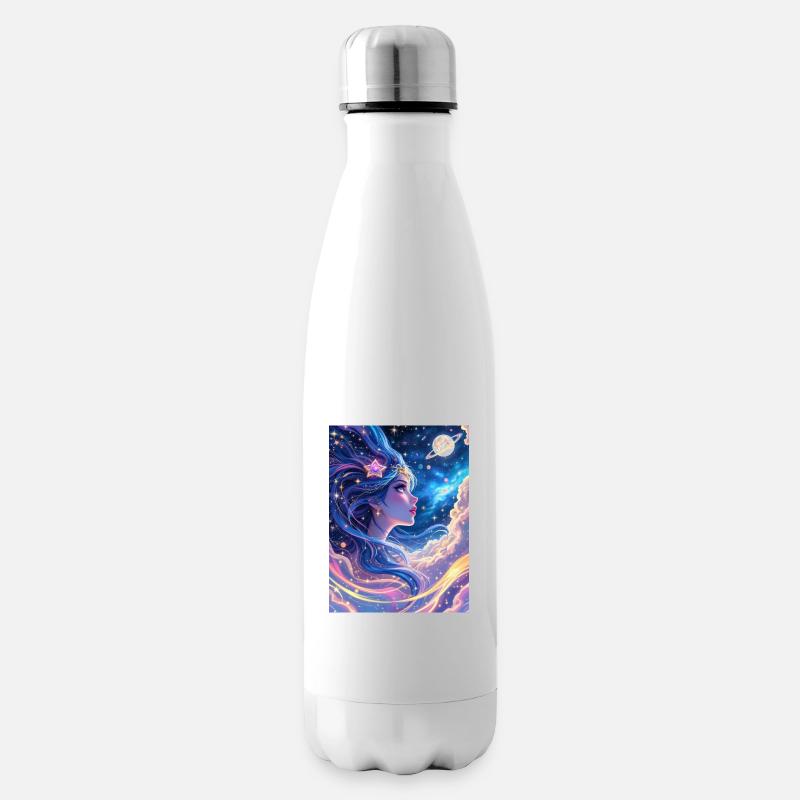 Fille dans la galaxie - Bouteille isotherme - blanc