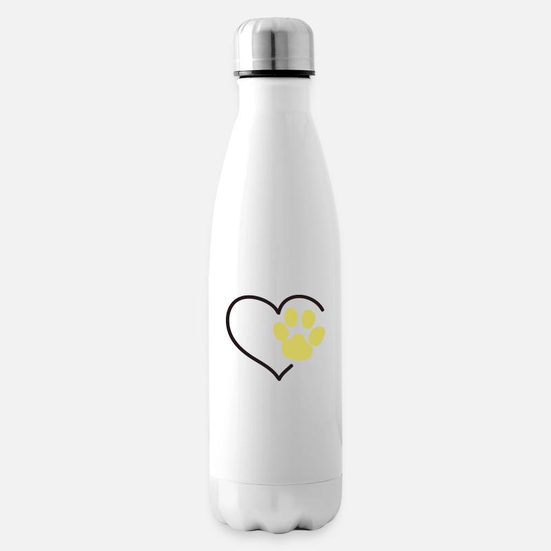 Love paws - Insulated Water Bottle - white