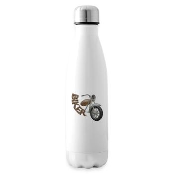 Motorcycle Biker Bike - Isolierflasche - Weiß - Rechts