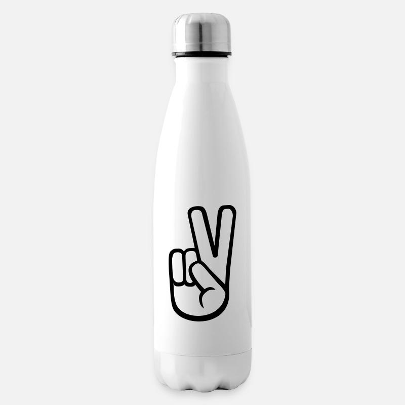 Peace - Isolierflasche - Weiß
