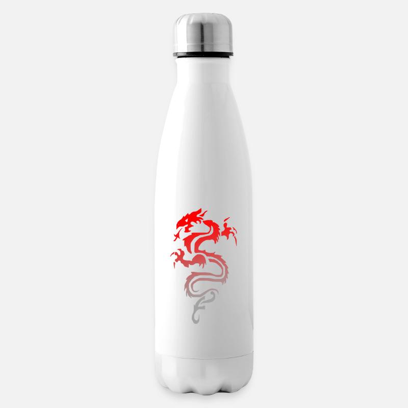 tribal dragon - Isolierflasche - Weiß