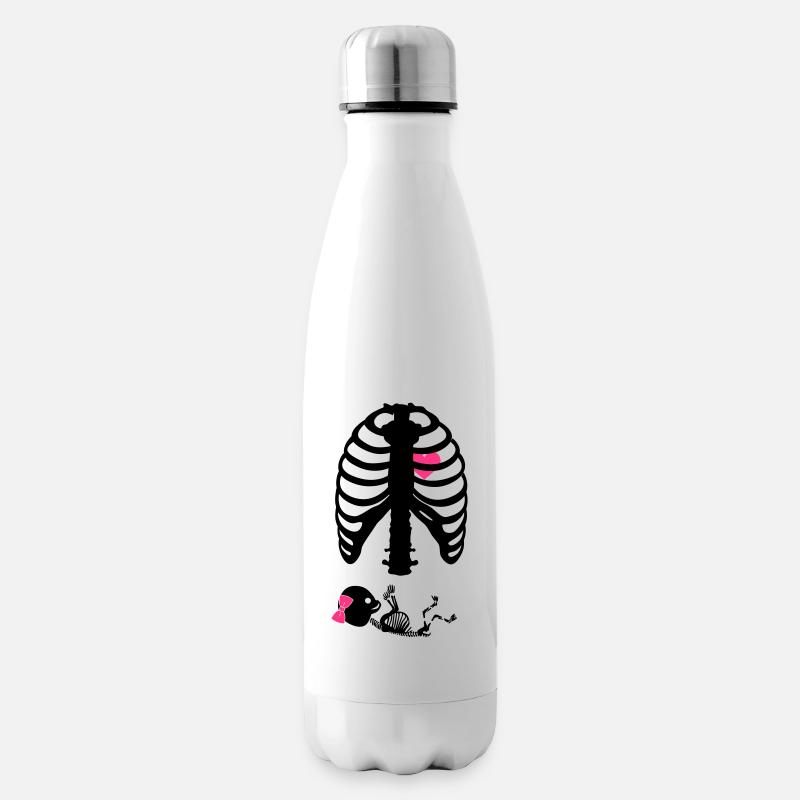 Squelette de grossesse - Bouteille isotherme - blanc