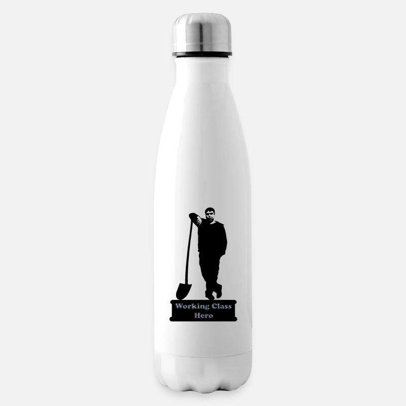 working_class_hero_3 - Insulated Water Bottle - white