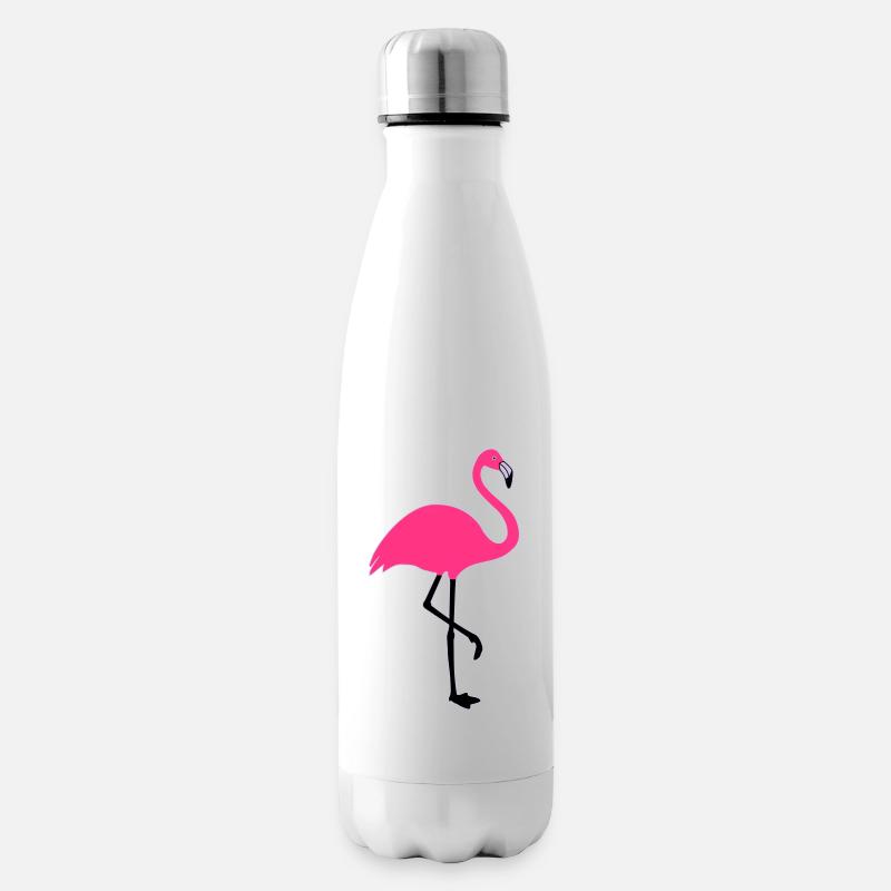 Flamingo Summer Sun Beach - Bouteille isotherme - blanc