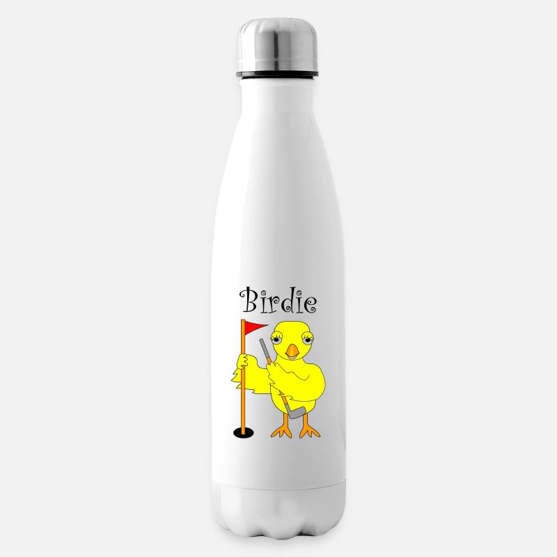 Birdie Golfer Chick - Termoflaske - hvid