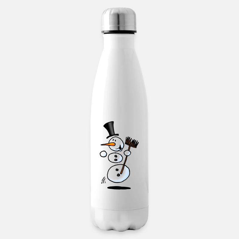 Tanzen Schneemann - Isolierflasche - Weiß