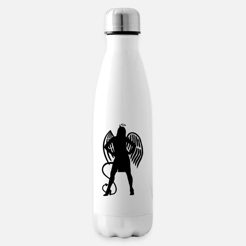 Angel Devil - Insulated Water Bottle - white