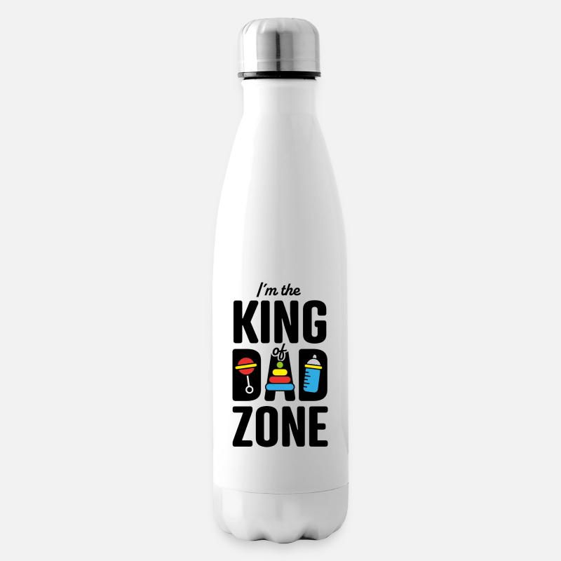 Soyez le roi de DAD Zone ! - Bouteille isotherme - blanc