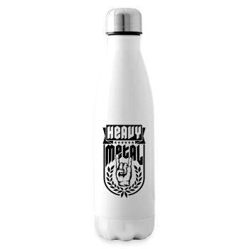 Cool Heavy Metal Logo - Bouteille isotherme - blanc - Droite