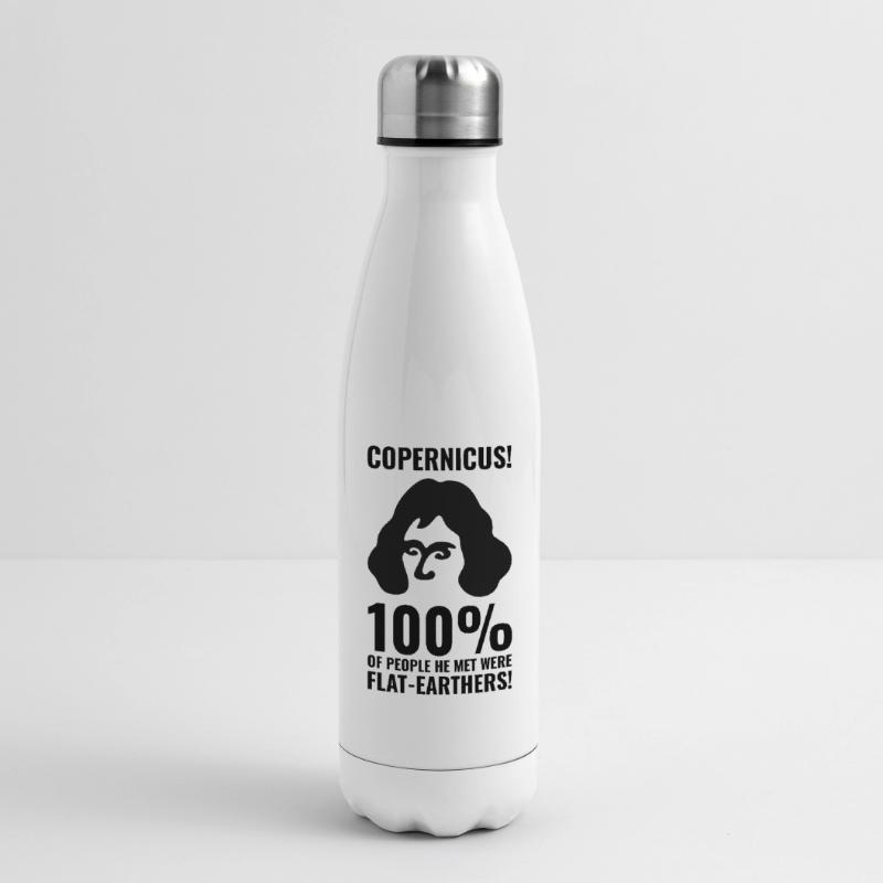 Copernicus vs. Flat Earthers Insulated Water Bottle