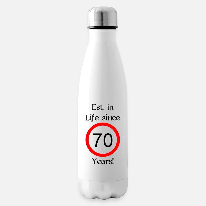 est i l 70 script black engl - Isolierflasche - Weiß