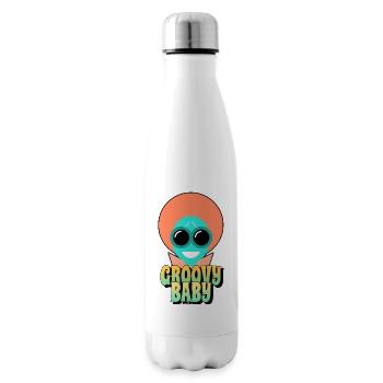 YEAH Groovy Baby! - Isolierflasche - Weiß - Rechts