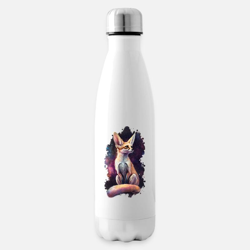 Fennek Fuchs avec Galaxy - Bouteille isotherme - blanc