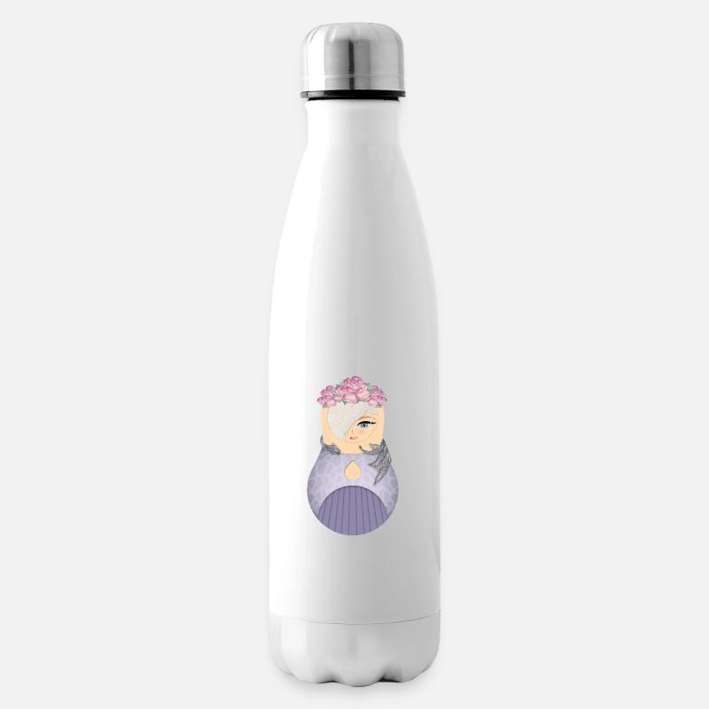 Matroschka Alva - Isolierflasche - Weiß