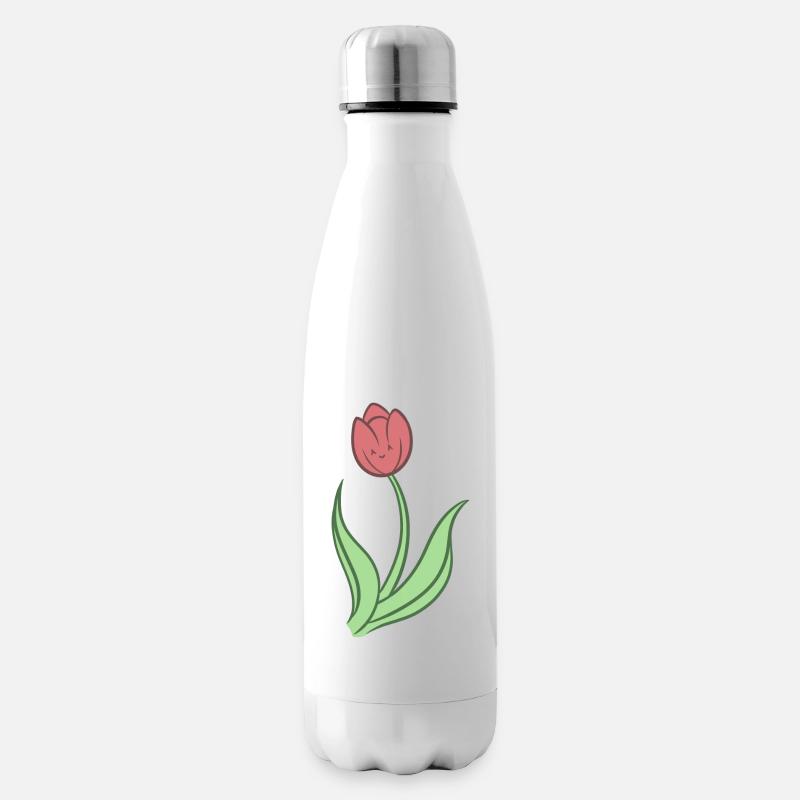 Tulipe douce - Bouteille isotherme - blanc