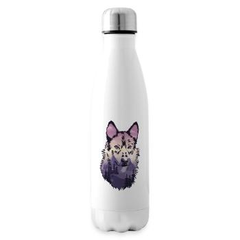 Chien de berger loup - Bouteille isotherme - blanc - Droite