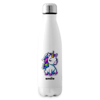 Licorne pour la bonne humeur - Bouteille isotherme - blanc - Droite