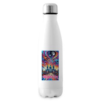 Guadalajara Mexico colorful design - Insulated Water Bottle - white - Right
