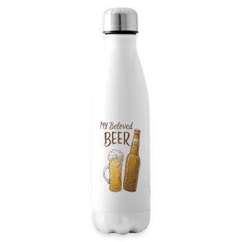 Mein geliebtes Bier - Isolierflasche - Weiß - Rechts