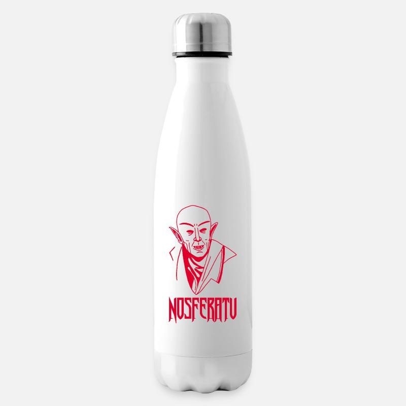 Nosferatu der Vampir (Rot) - Isolierflasche - Weiß