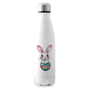 Lapin de Pâques Aquarelle de Pâques - Bouteille isotherme - blanc - Droite
