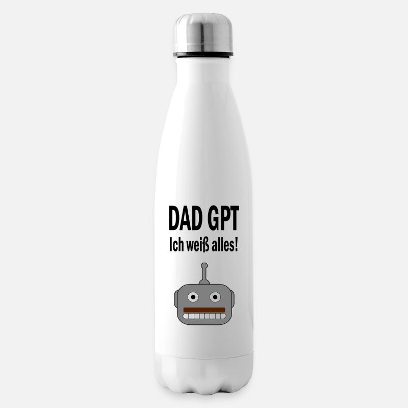 DAD GPT - Ich weiß alles! - Isolierflasche - Weiß