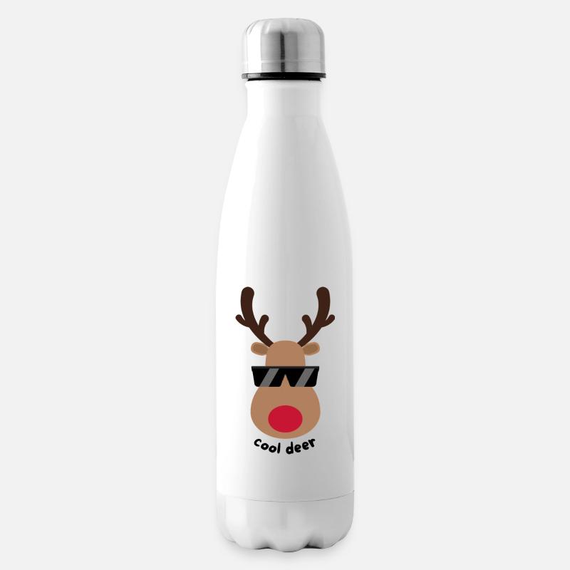 cool deer - Isolierflasche - Weiß