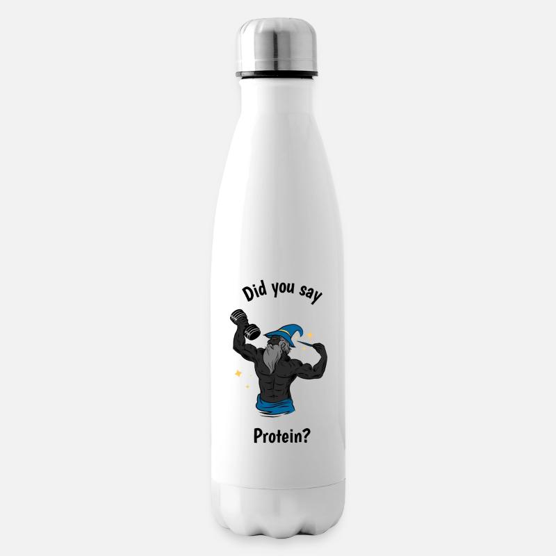 Sagten Sie Protein? - Isolierflasche - Weiß