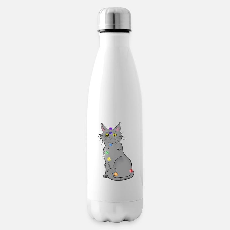 Chat-kra - Insulated Water Bottle - white
