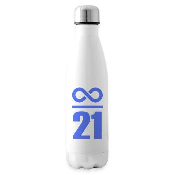 Unendlich durch 21 Millionen Bitcoin Unendlich  - Isolierflasche - Weiß - Rechts
