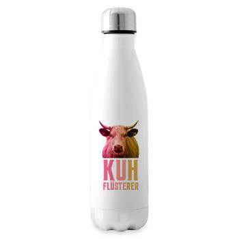 Chuchotement des vaches agriculteur agriculteur agriculteur - Bouteille isotherme - blanc - Droite