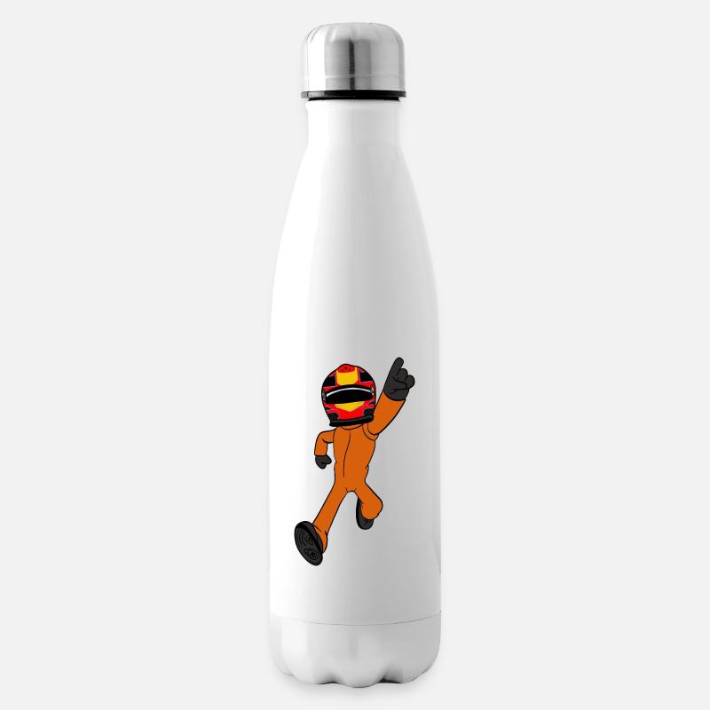 Rennfahrer  - Isolierflasche - Weiß