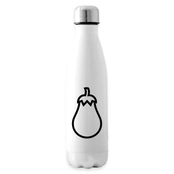 Aubergine - Isolierflasche - Weiß - Rechts